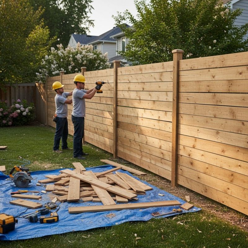 Farm Fence Repair detail